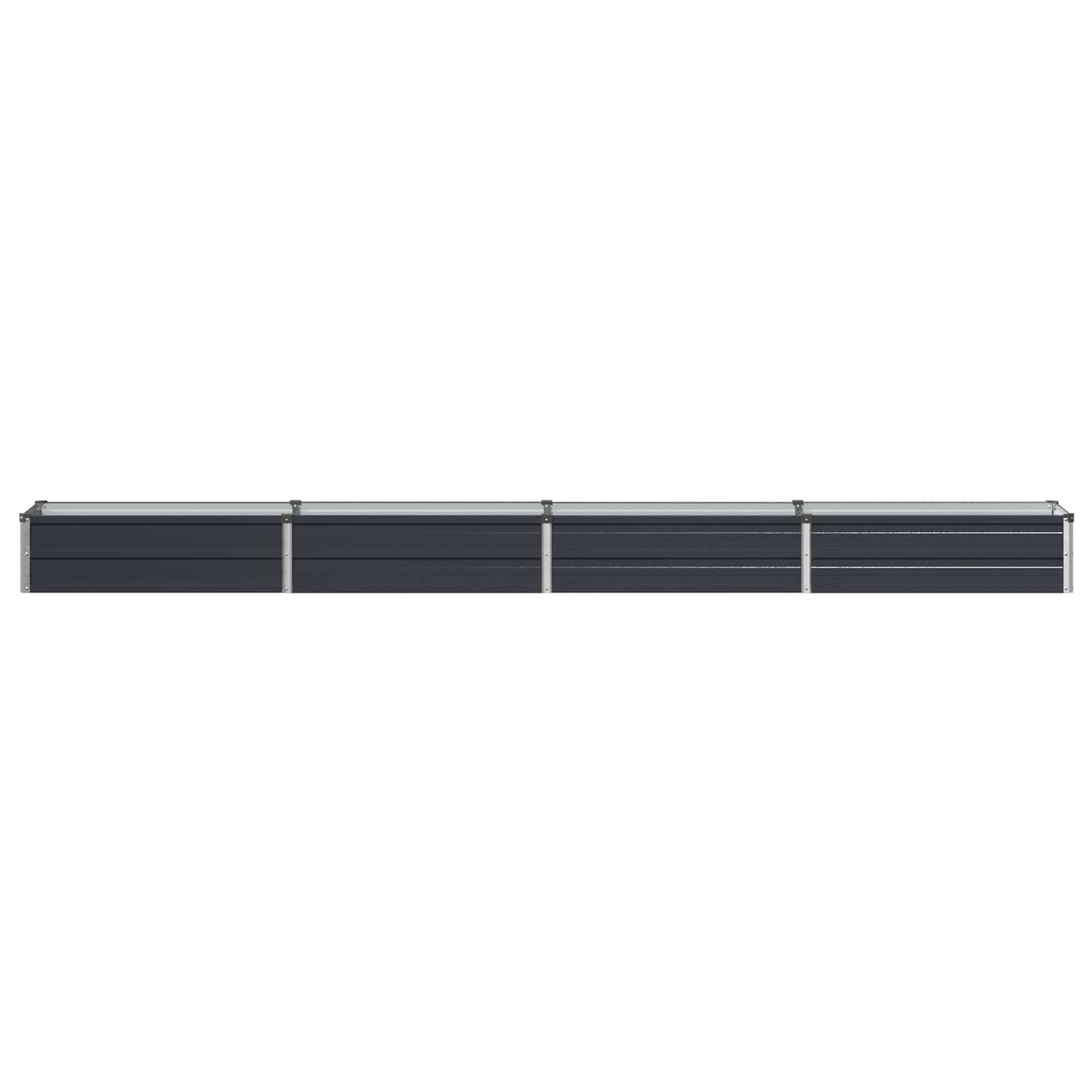 vidaXL Raised Garden Bed Anthracite 320 x 40 x 24 cm cold-rolled steel