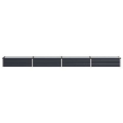 vidaXL Raised Garden Bed Anthracite 320 x 40 x 24 cm cold-rolled steel
