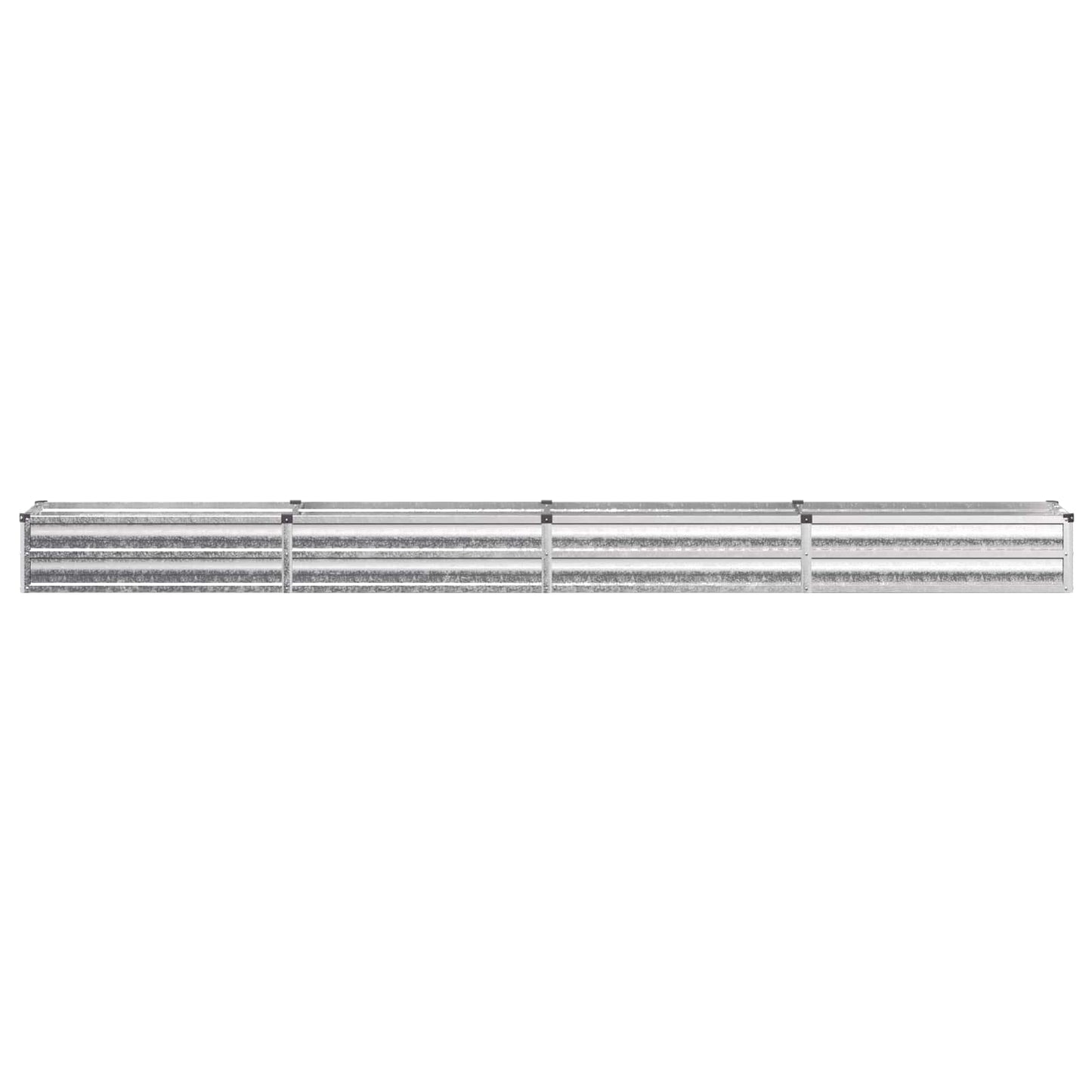 vidaXL Raised Garden Bed Silver 320 x 40 x 24 cm galvanized