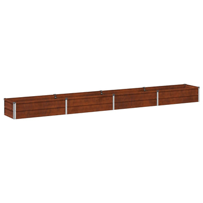 vidaXL Raised Garden Bed Rusty 320 x 40 x 24 cm corton