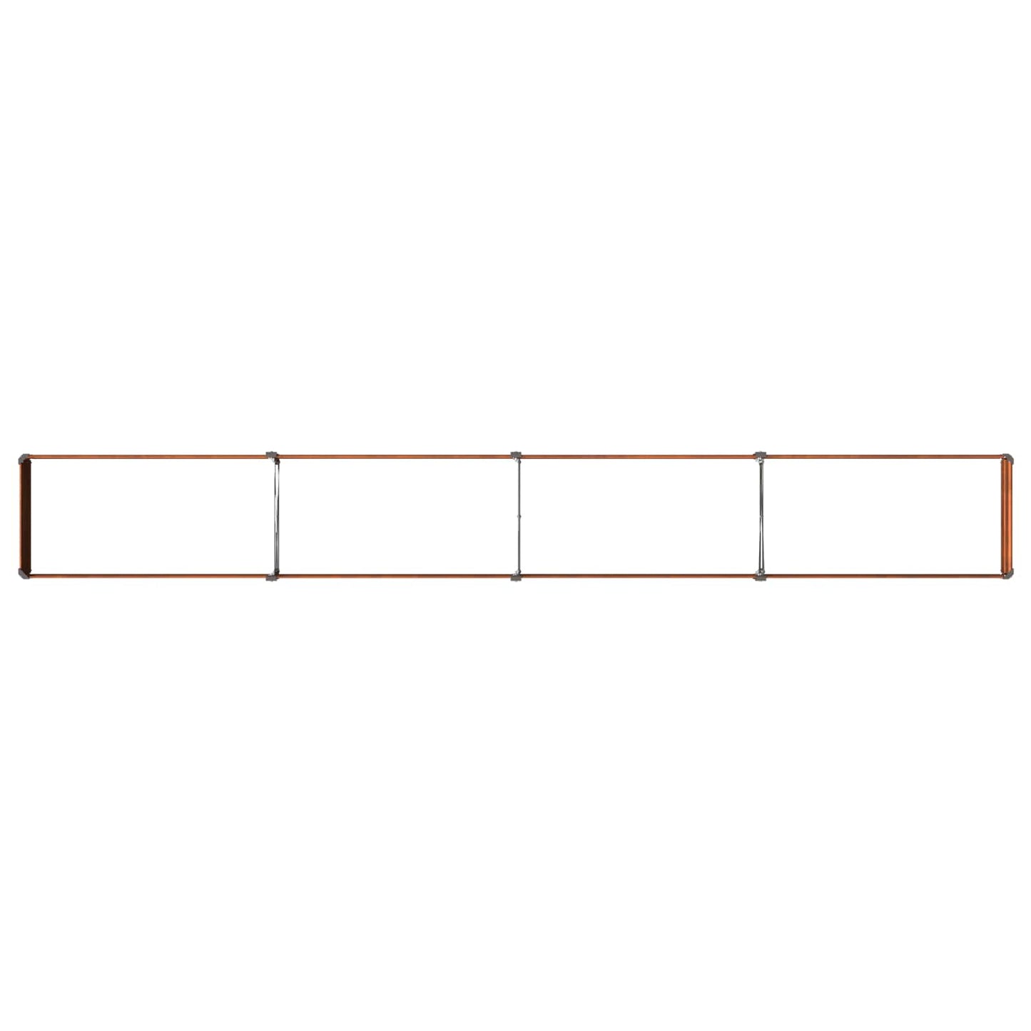 vidaXL Raised Garden Bed Rusty 320 x 40 x 24 cm corton