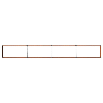 vidaXL Raised Garden Bed Rusty 320 x 40 x 24 cm corton