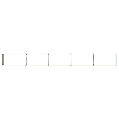 vidaXL Raised Garden Bed Wood Brown 400 x 40 x 24 cm cold-rolled steel