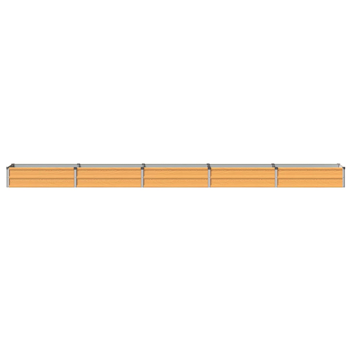 vidaXL Raised Garden Bed Natural 400 x 40 x 24 cm cold-rolled steel