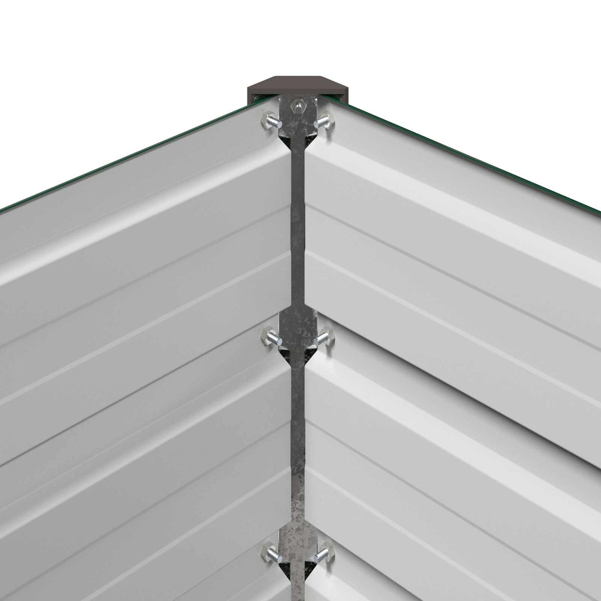 vidaXL Raised Garden Bed Green 400 x 40 x 24 cm Galvanised Steel