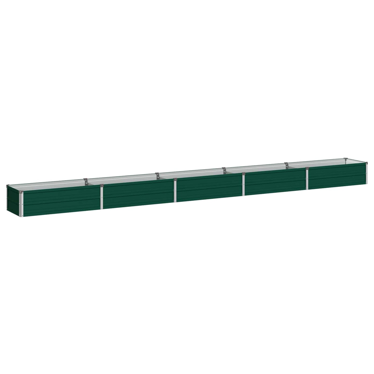vidaXL Raised Garden Bed Green 400 x 40 x 24 cm cold-rolled steeel