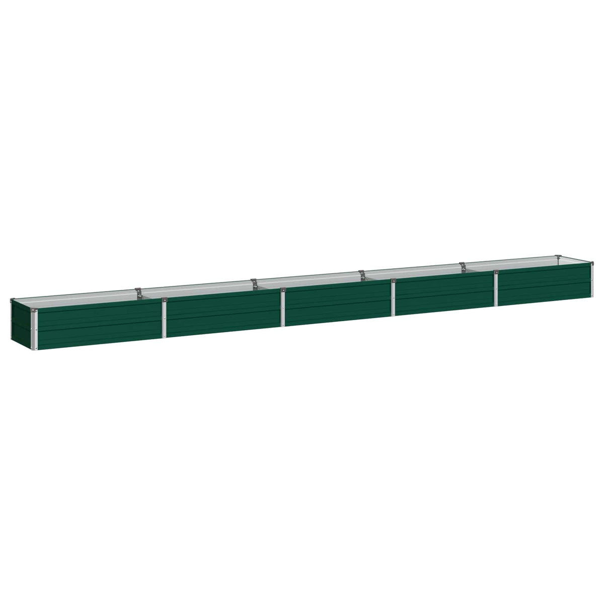vidaXL Raised Garden Bed Green 400 x 40 x 24 cm Galvanised Steel