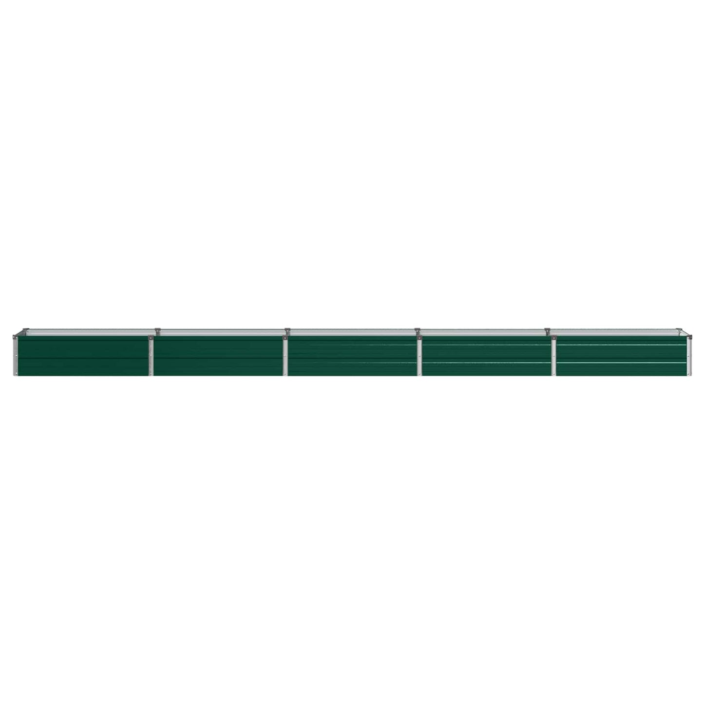 vidaXL Raised Garden Bed Green 400 x 40 x 24 cm cold-rolled steeel