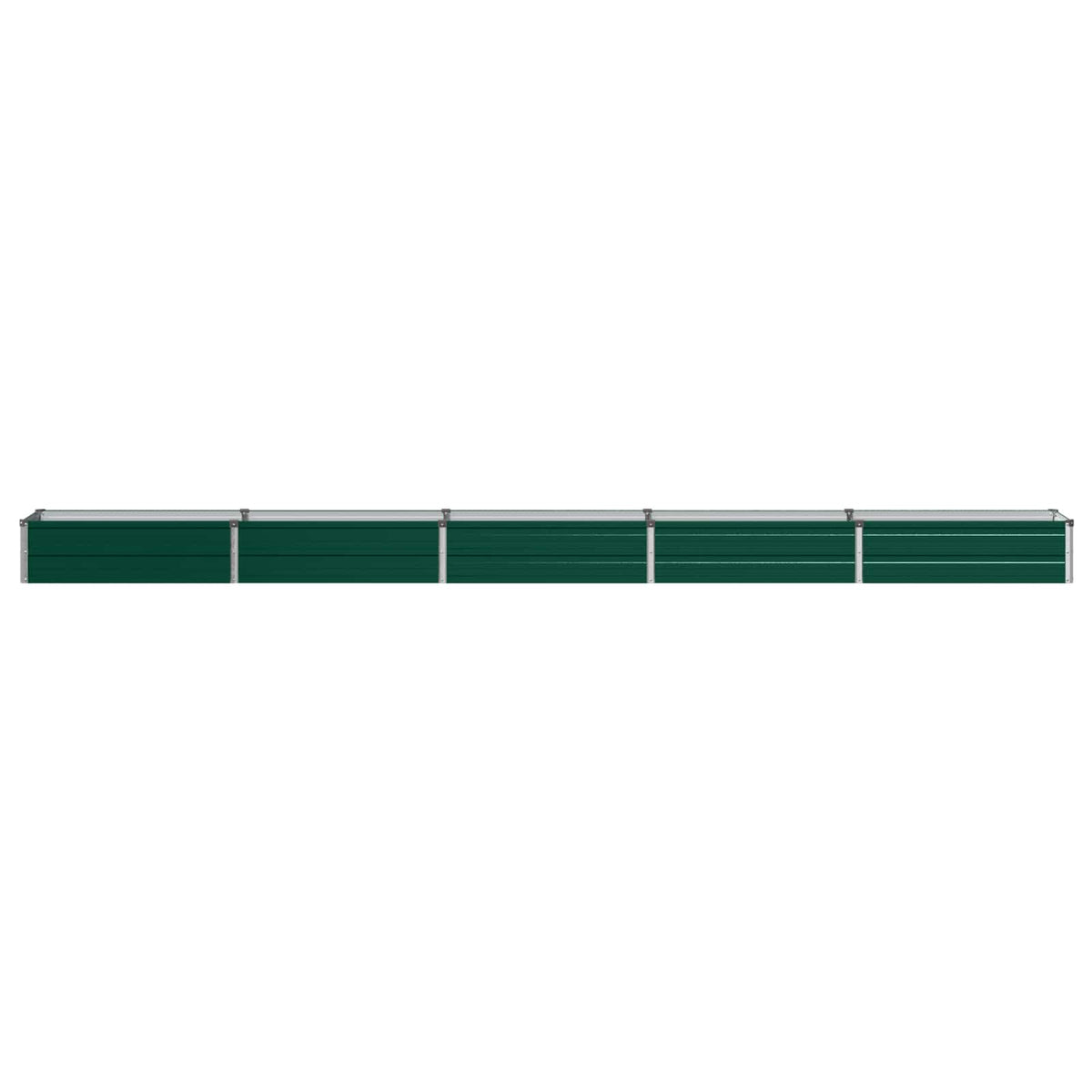 vidaXL Raised Garden Bed Green 400 x 40 x 24 cm Galvanised Steel