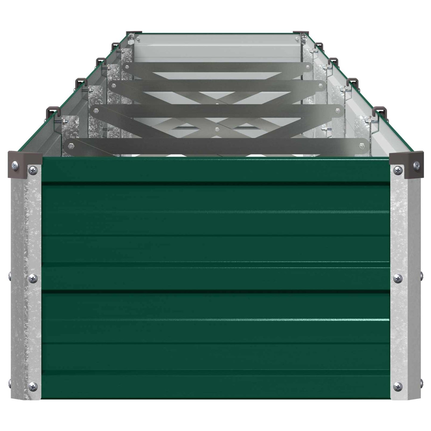 vidaXL Raised Garden Bed Green 400 x 40 x 24 cm cold-rolled steeel
