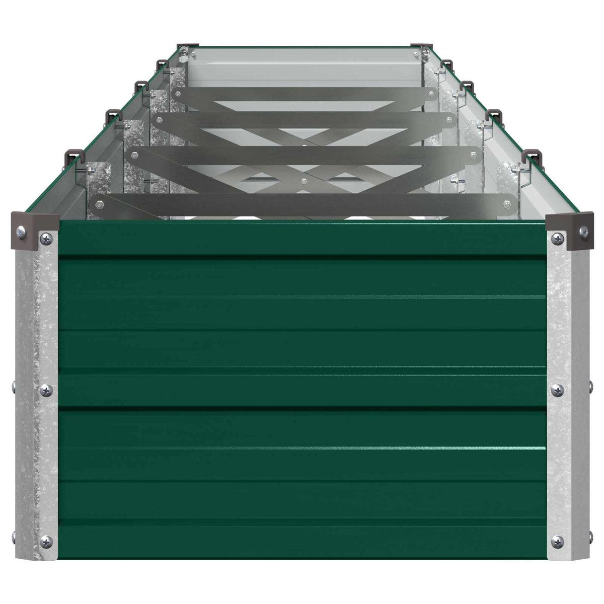 vidaXL Raised Garden Bed Green 400 x 40 x 24 cm Galvanised Steel