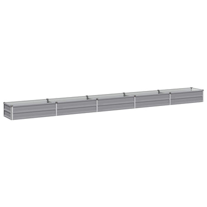 vidaXL Raised Garden Bed Grey 400 x 40 x 24 cm cold-rolled steel