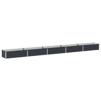 vidaXL Raised Garden Bed Anthracite 400 x 40 x 24 cm cold-rolled steel