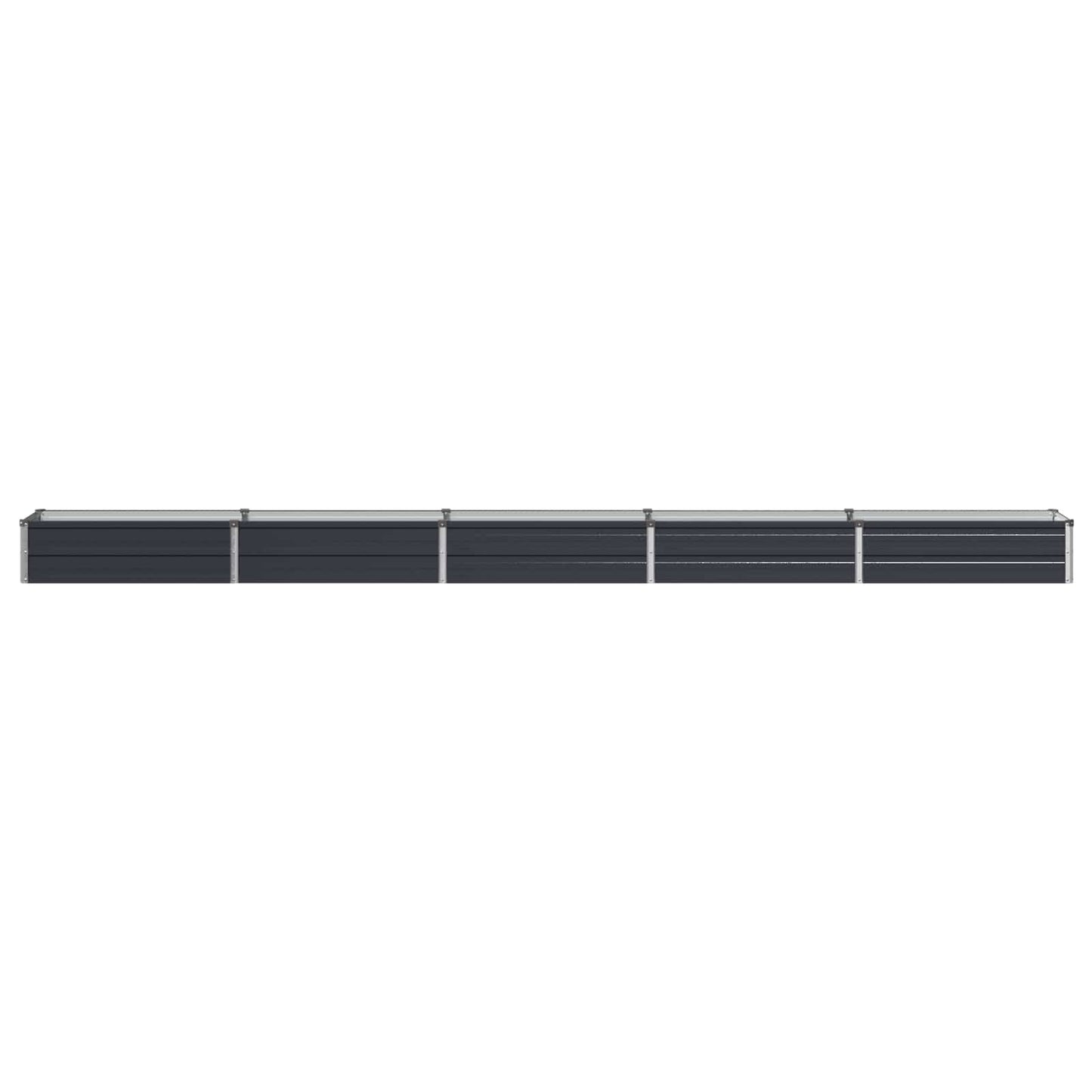vidaXL Raised Garden Bed Anthracite 400 x 40 x 24 cm cold-rolled steel