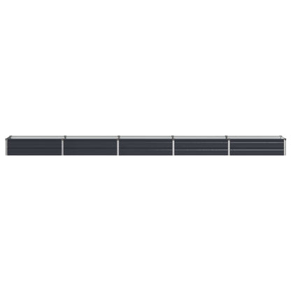 vidaXL Raised Garden Bed Anthracite 400 x 40 x 24 cm cold-rolled steel