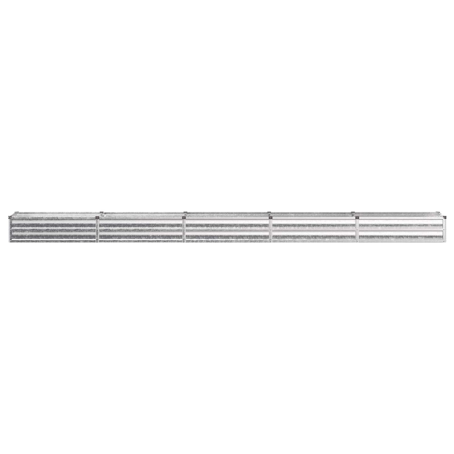 vidaXL Raised Garden Bed Silver 400 x 40 x 24 cm galvanized