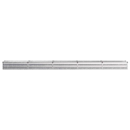 vidaXL Raised Garden Bed Silver 400 x 40 x 24 cm galvanized