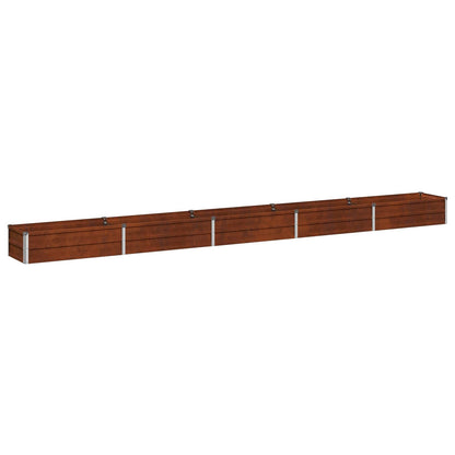 vidaXL Raised Garden Bed Rusty 400 x 40 x 24 cm corton
