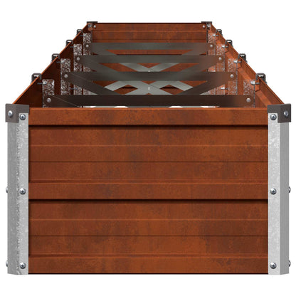 vidaXL Raised Garden Bed Rusty 400 x 40 x 24 cm corton