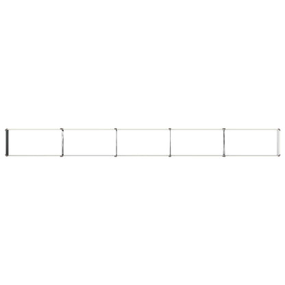 vidaXL Raised Garden Bed Ivory 400 x 40 x 24 cm cold-rolled steel