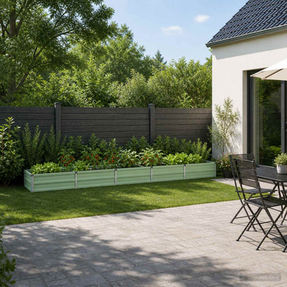 vidaXL Raised Garden Bed Pastel Green 400 x 40 x 24 cm
