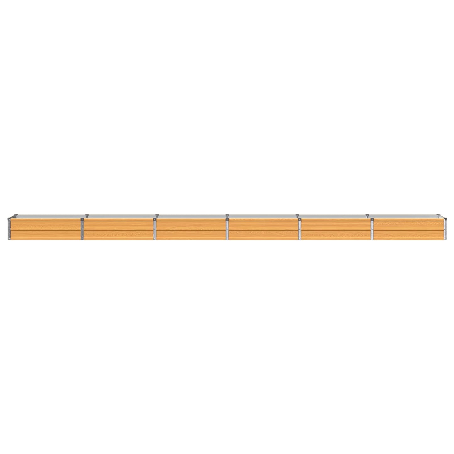 vidaXL Raised Garden Bed Natural 480 x 40 x 24 cm cold-rolled steel