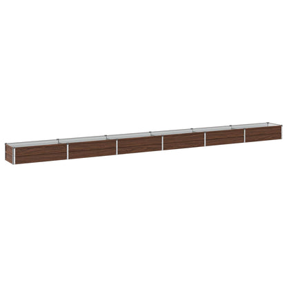 vidaXL Raised Garden Bed Black 480 x 40 x 24 cm cold-rolled steel