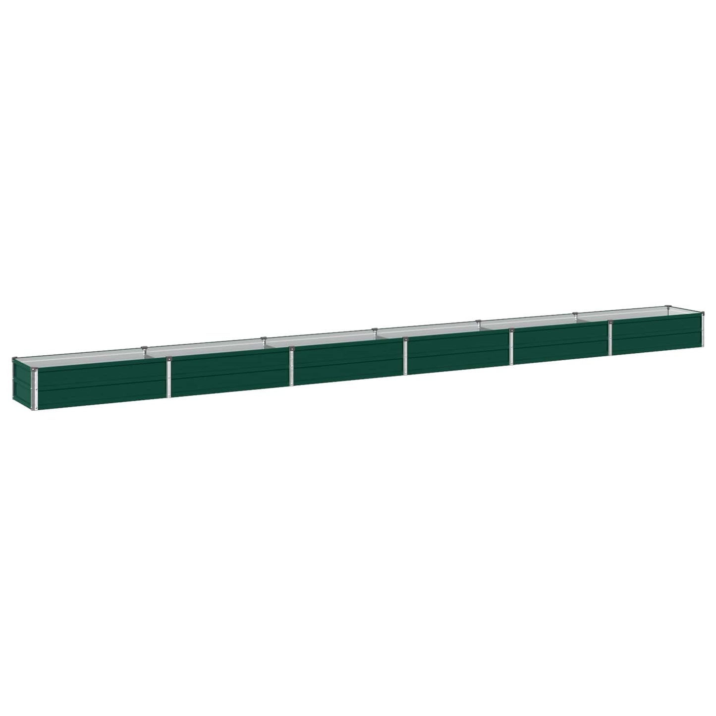 vidaXL Raised Garden Bed Green 480 x 40 x 24 cm cold-rolled steeel