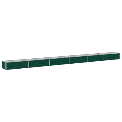vidaXL Raised Garden Bed Green 480 x 40 x 24 cm cold-rolled steeel