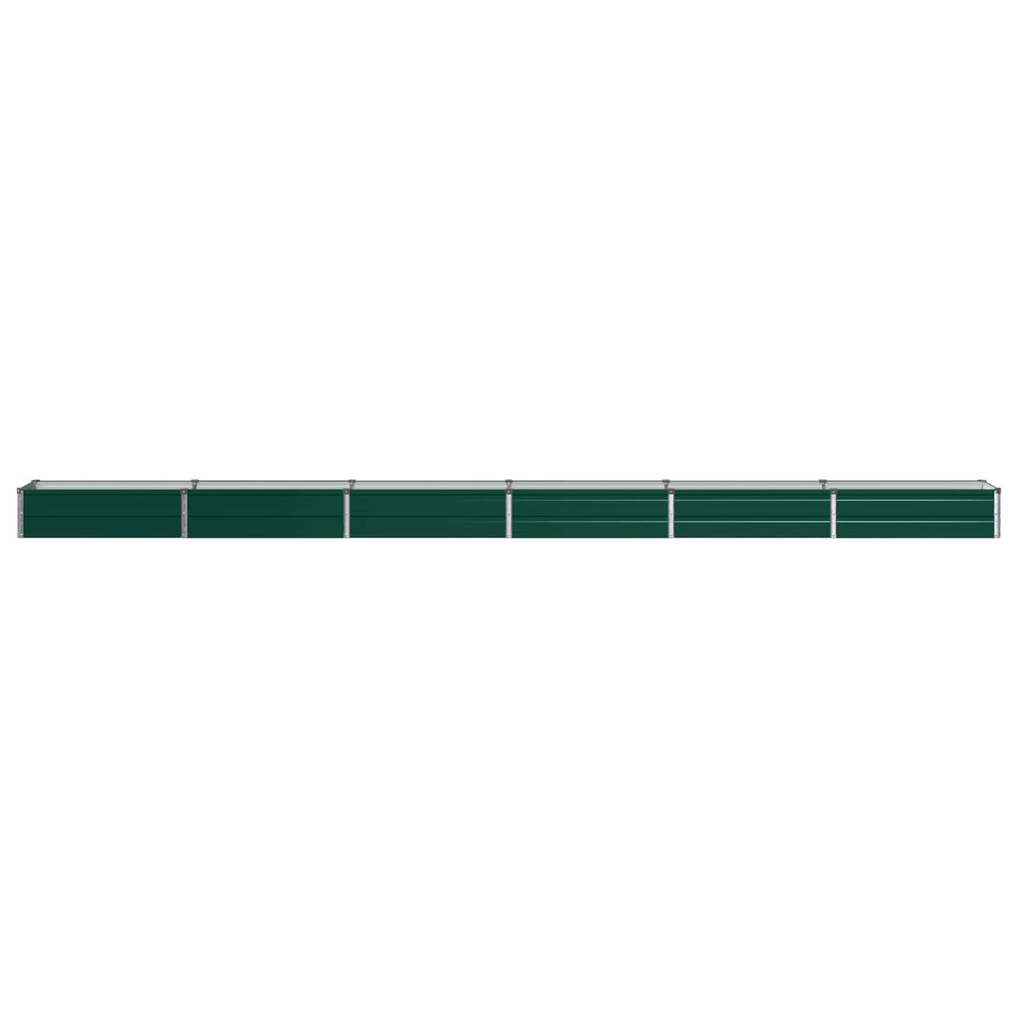 vidaXL Raised Garden Bed Green 480 x 40 x 24 cm cold-rolled steeel