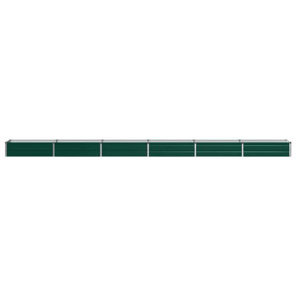 vidaXL Raised Garden Bed Green 480 x 40 x 24 cm cold-rolled steeel