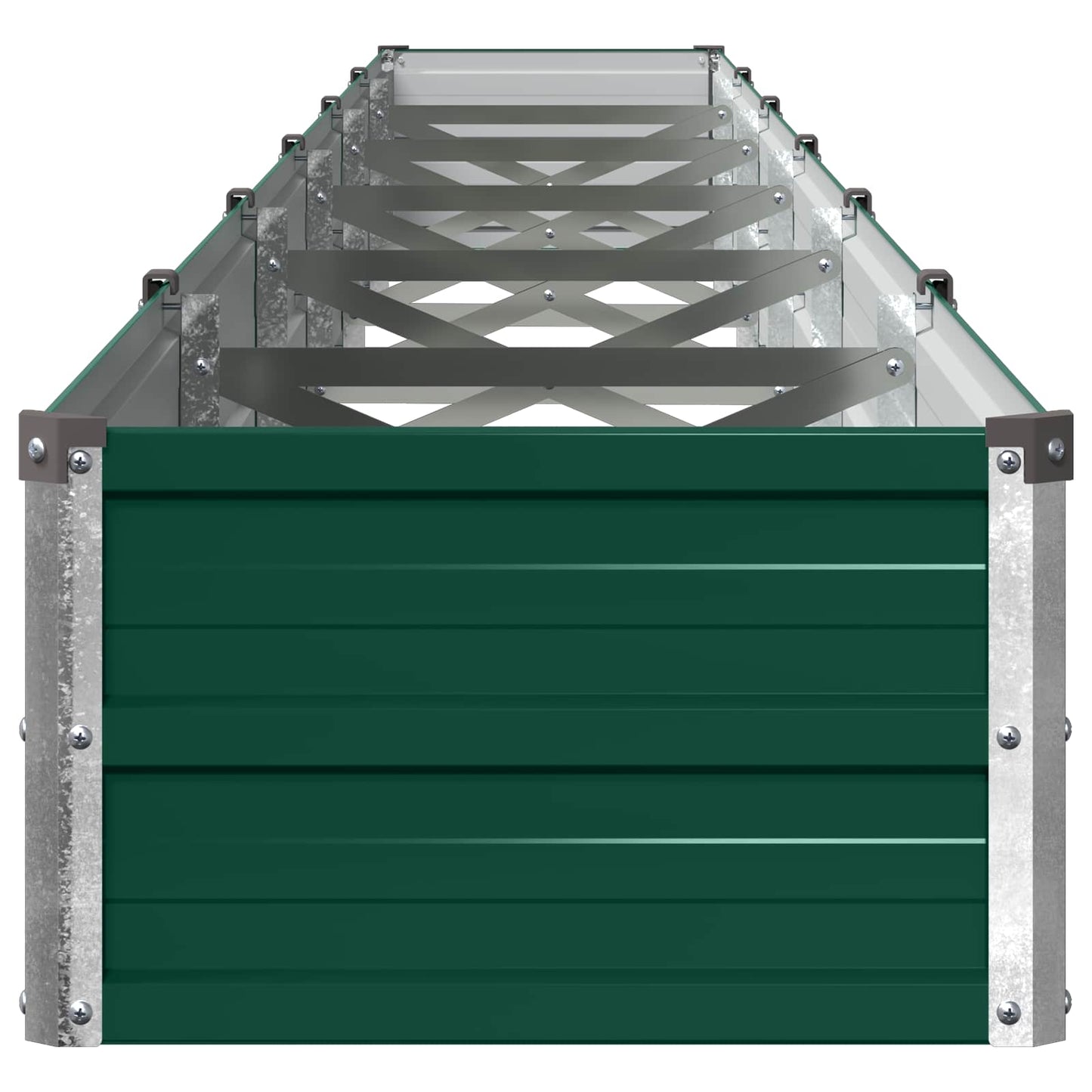 vidaXL Raised Garden Bed Green 480 x 40 x 24 cm cold-rolled steeel