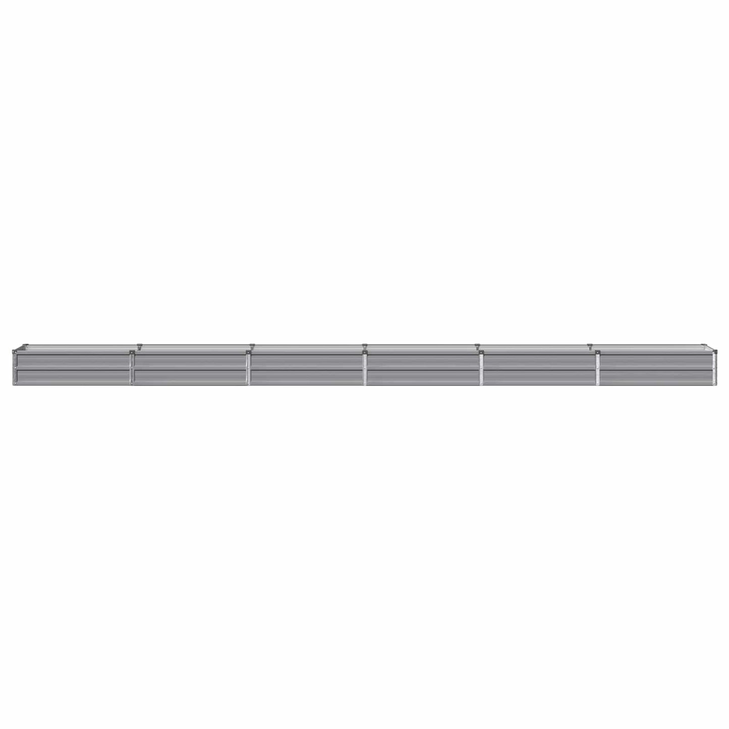 vidaXL Raised Garden Bed Grey 480 x 40 x 24 cm cold-rolled steel