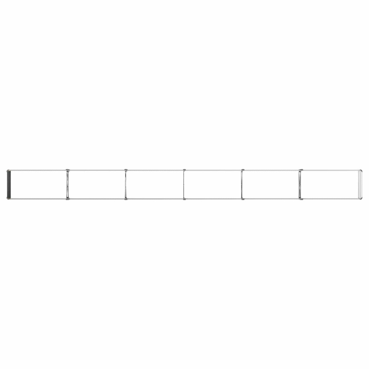 vidaXL Raised Garden Bed Grey 480 x 40 x 24 cm Galvanised Steel
