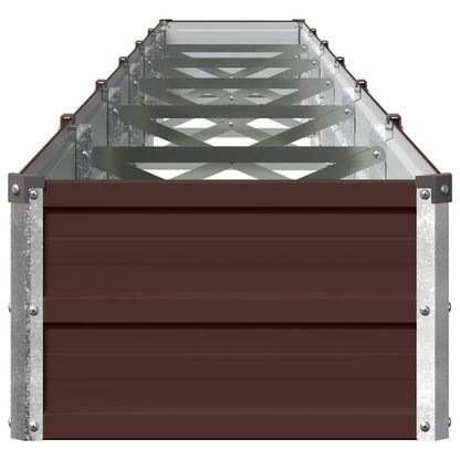 vidaXL Raised Garden Bed Brown 480 x 40 x 24 cm cold-rolled steel