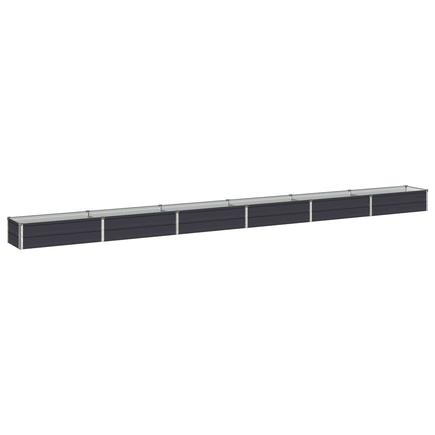 vidaXL Raised Garden Bed Anthracite 480 x 40 x 24 cm cold-rolled steel
