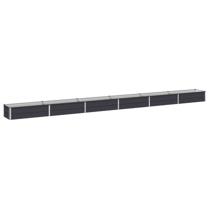 vidaXL Raised Garden Bed Anthracite 480 x 40 x 24 cm cold-rolled steel