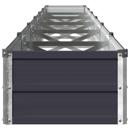 vidaXL Raised Garden Bed Anthracite 480 x 40 x 24 cm cold-rolled steel