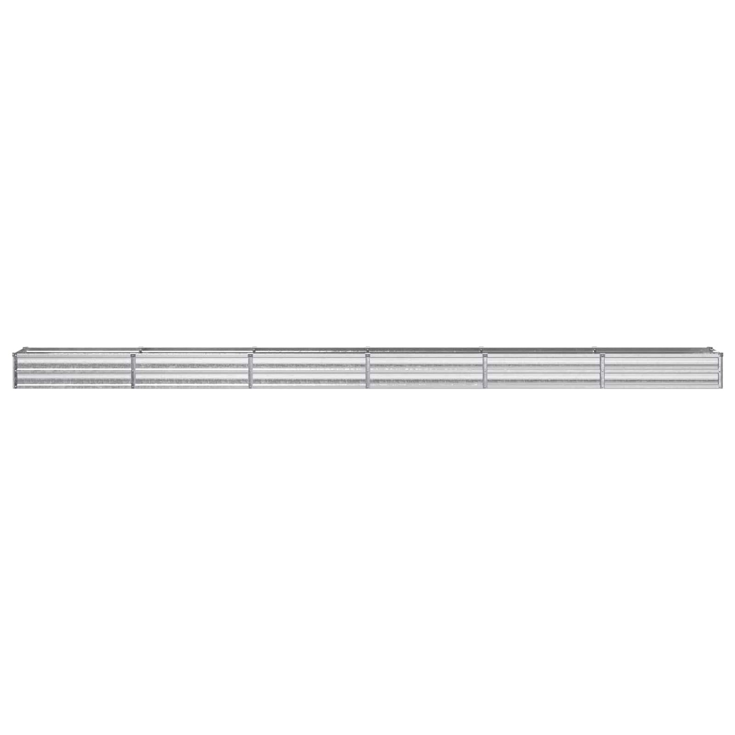 vidaXL Raised Garden Bed Silver 480 x 40 x 24 cm galvanized