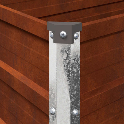 vidaXL Raised Garden Bed Rusty 480 x 40 x 24 cm corton
