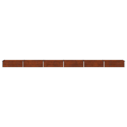 vidaXL Raised Garden Bed Rusty 480 x 40 x 24 cm corton