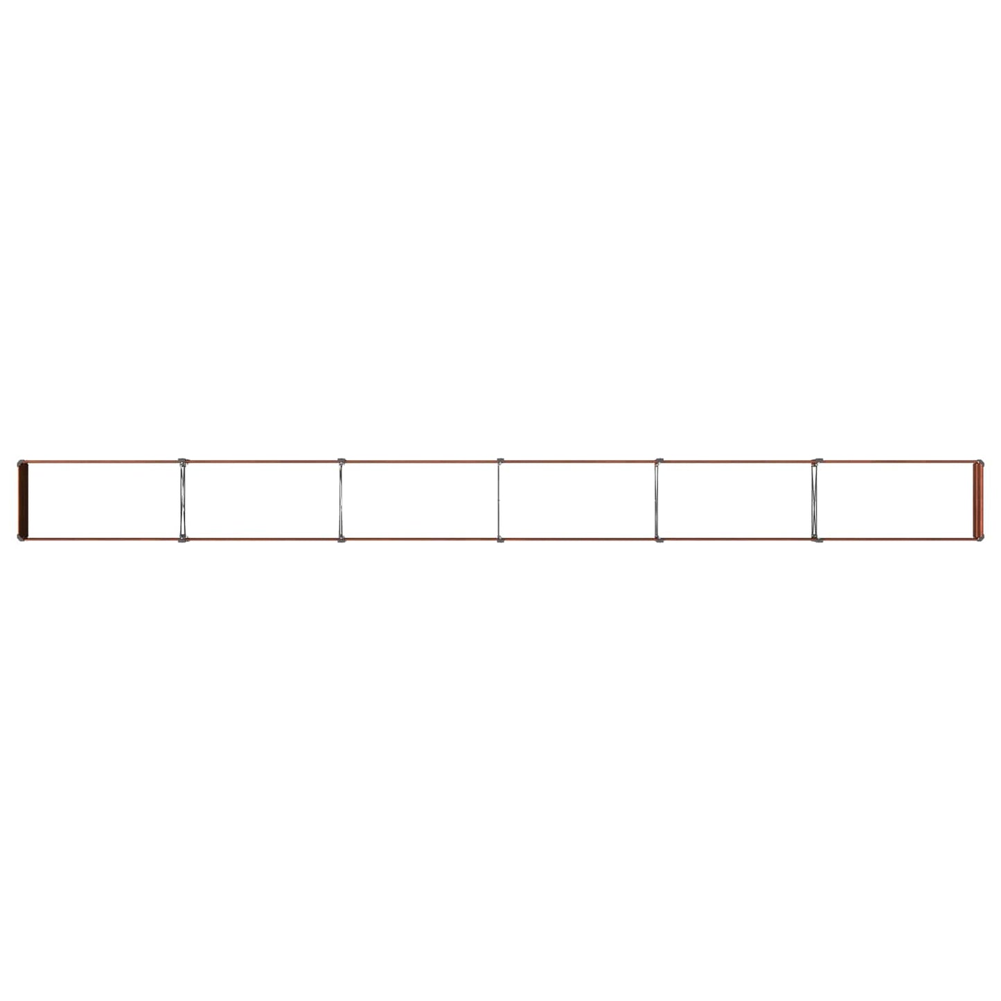 vidaXL Raised Garden Bed Rusty 480 x 40 x 24 cm corton