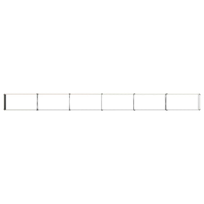 vidaXL Raised Garden Bed Ivory 480 x 40 x 24 cm cold-rolled steel