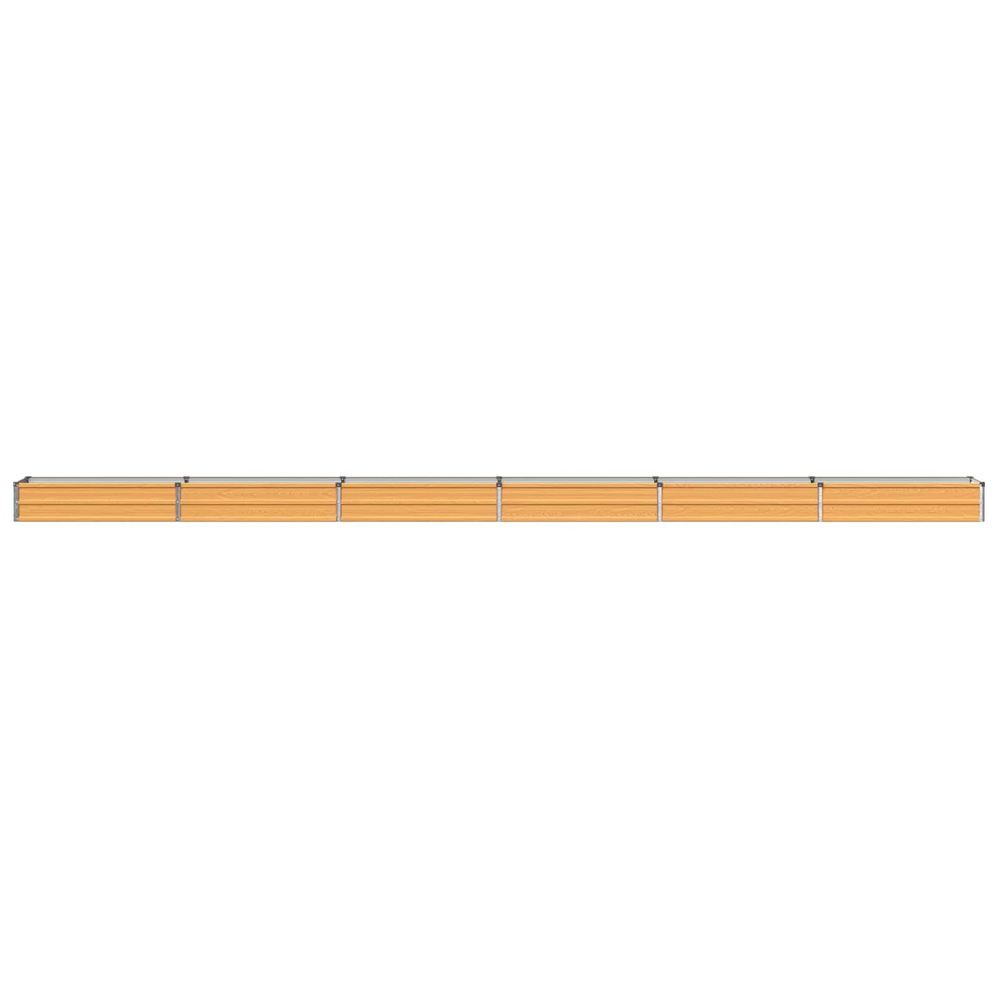 vidaXL Raised Garden Bed Natural 600 x 40 x 24 cm cold-rolled steel
