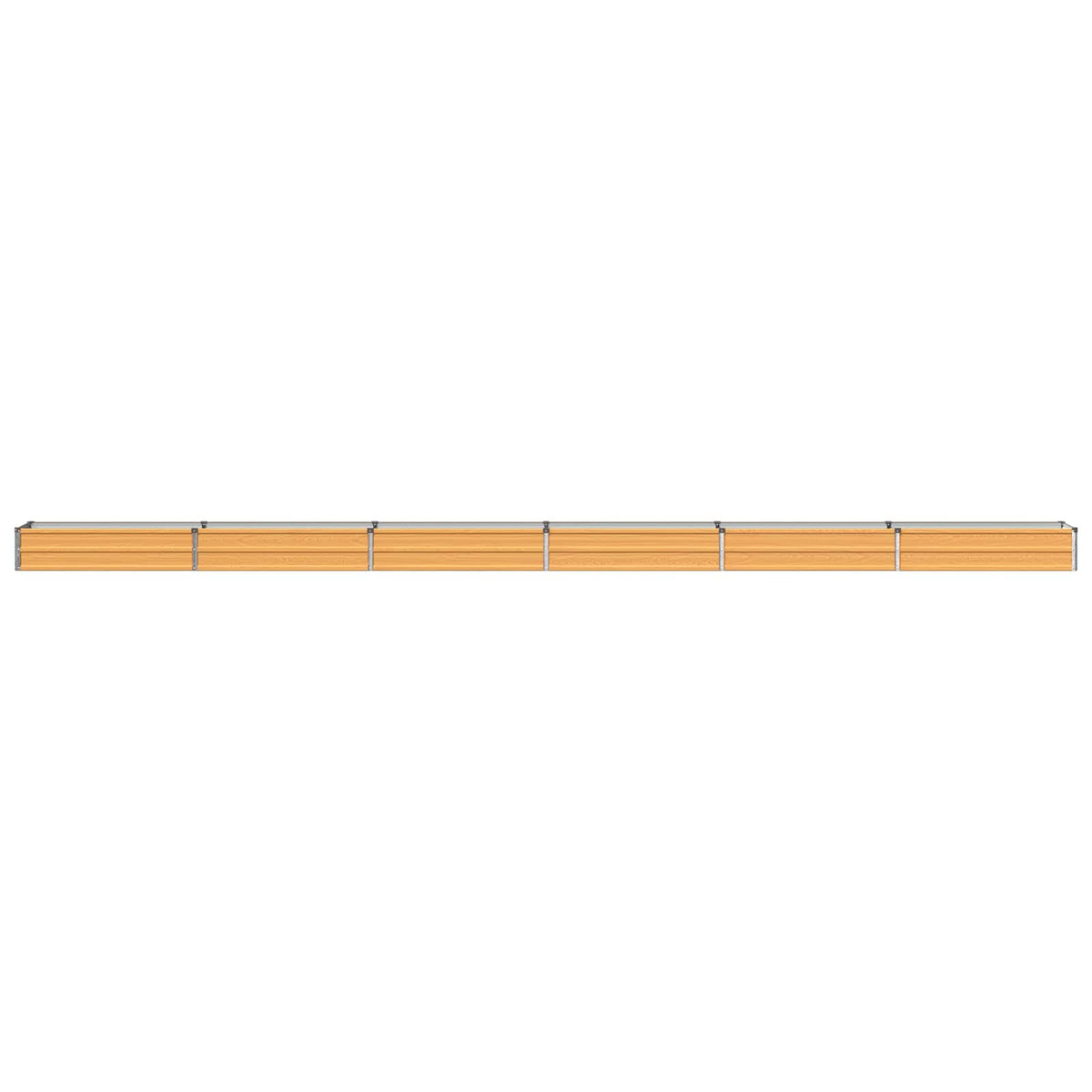 vidaXL Raised Garden Bed Wood Natural 600 x 40 x 24 cm