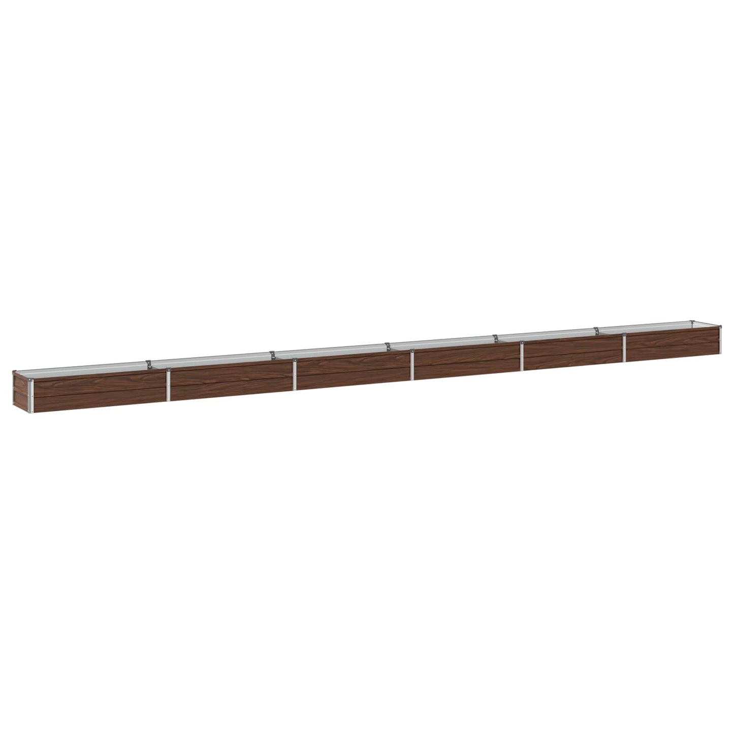 vidaXL Raised Garden Bed Black 600 x 40 x 24 cm cold-rolled steel