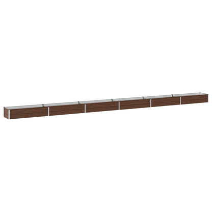 vidaXL Raised Garden Bed Black 600 x 40 x 24 cm cold-rolled steel