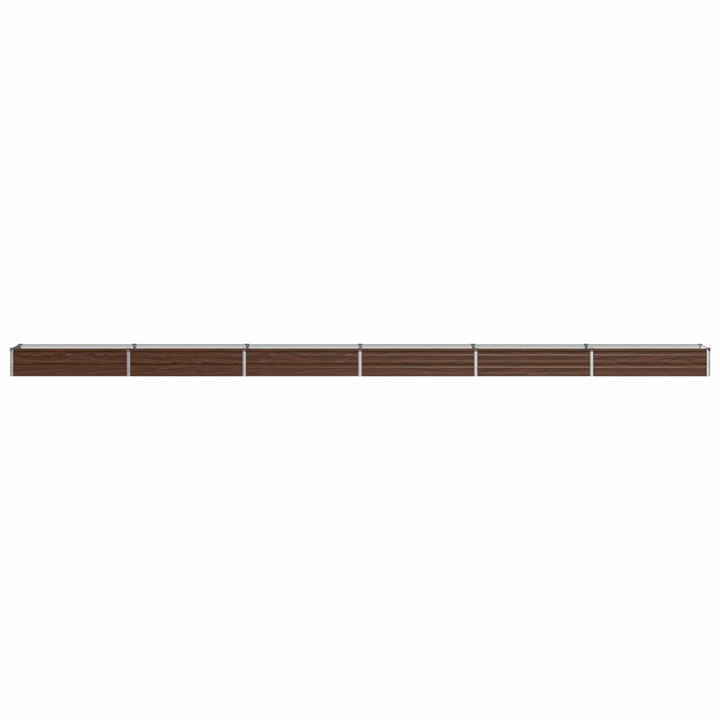 vidaXL Raised Garden Bed Black 600 x 40 x 24 cm cold-rolled steel