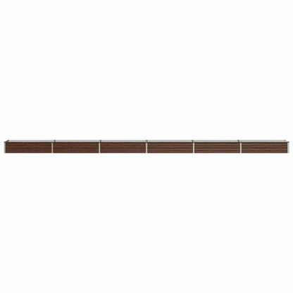 vidaXL Raised Garden Bed Black 600 x 40 x 24 cm cold-rolled steel