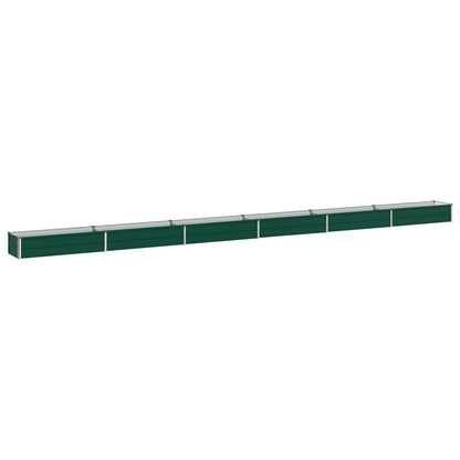 vidaXL Raised Garden Bed Green 600 x 40 x 24 cm cold-rolled steeel
